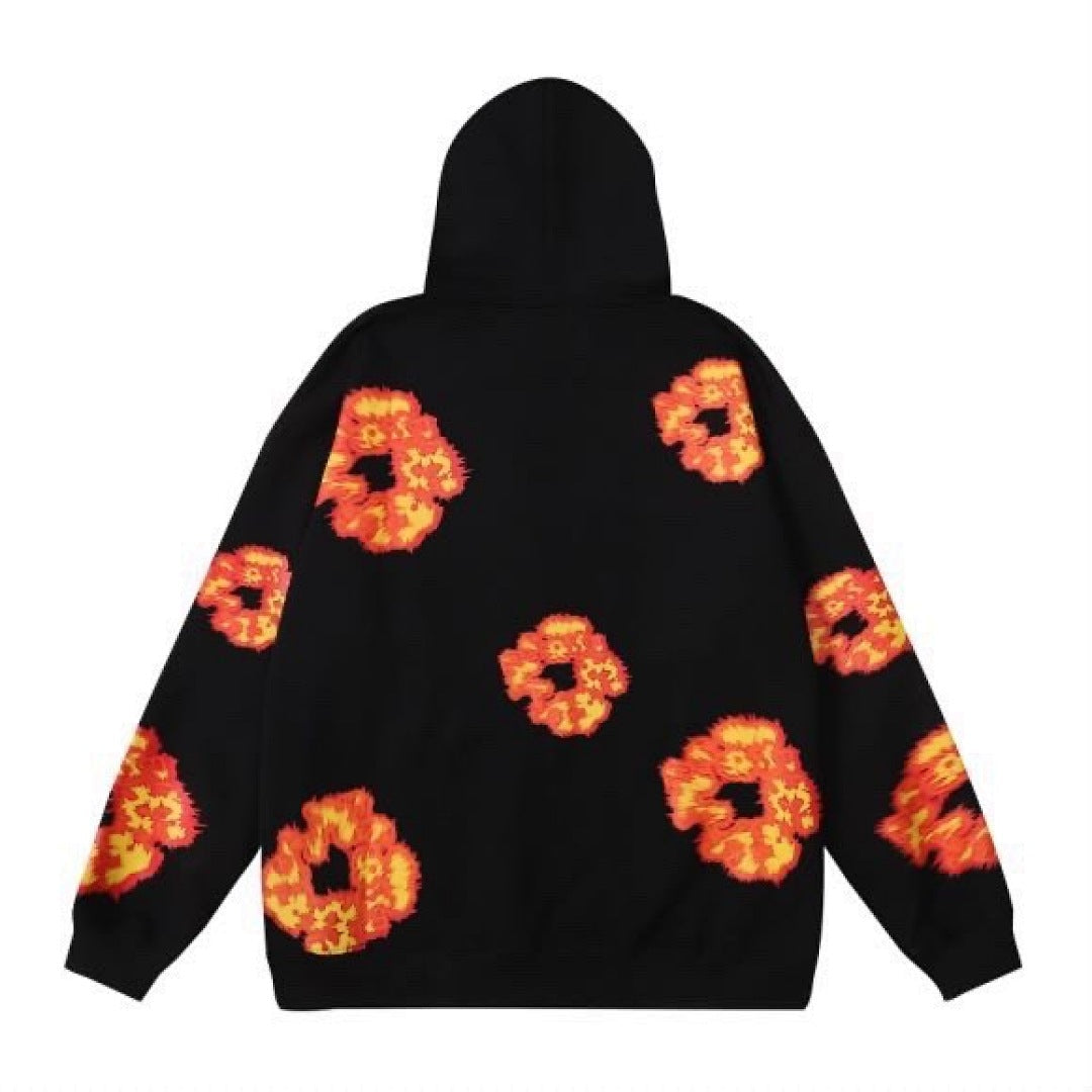Denim Tears Orange Gradient Black Hoodie