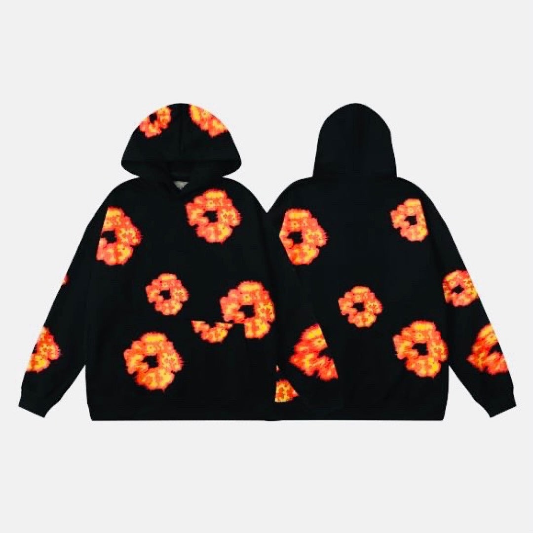 Denim Tears Orange Gradient Black Hoodie