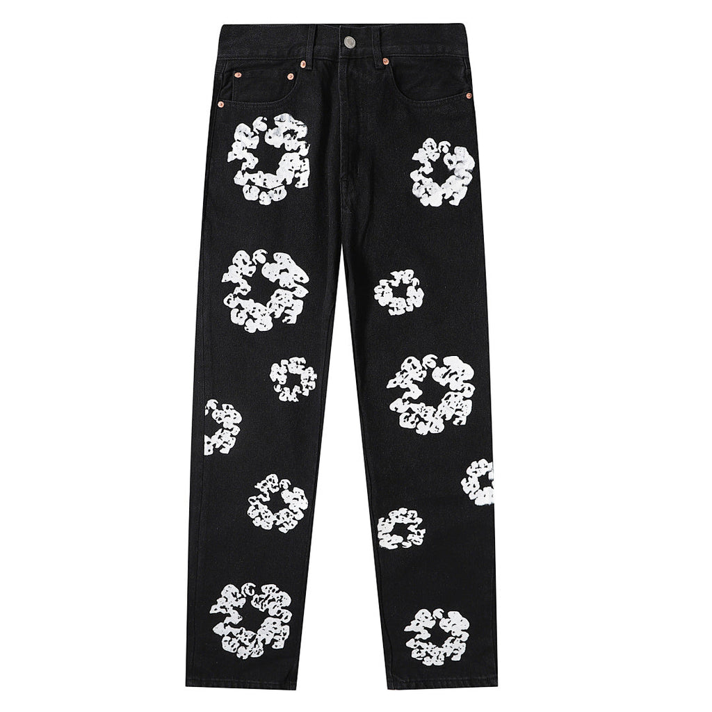 Denim Tears Wreath Black Denim Pants