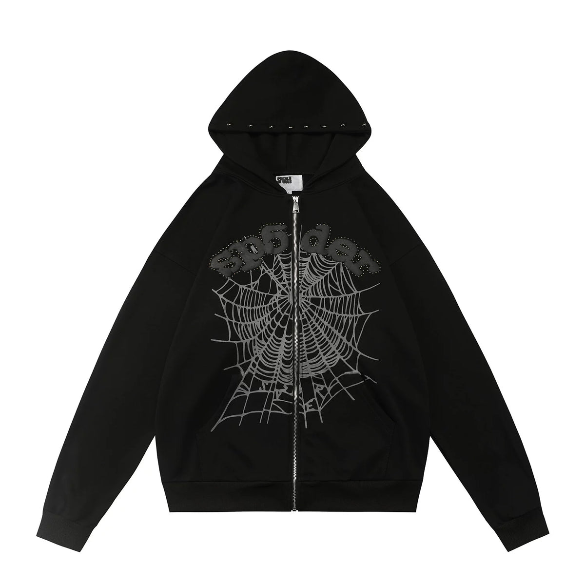 Sp5der foam printed 555 men's spider web hooded sports shirt Young Thub casual pants sports set (92)