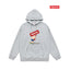 Supreme Gun Logo Hoodie – Grey