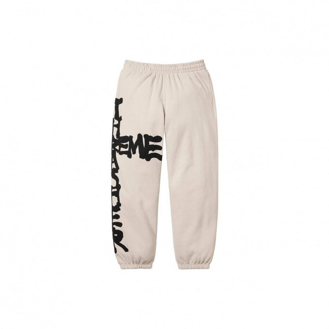 Supreme Graffiti Logo Sweatpants – Cream Hover Image