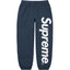 Supreme Spellout Logo Sweatpants – Navy