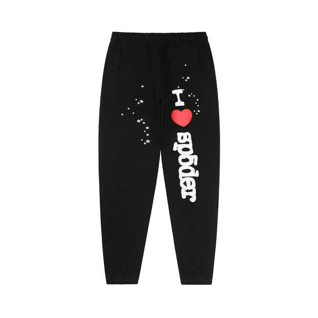 Sp5der foam printed 555 men's spider web hooded sports shirt Young Thub casual pants sports set (60) Hover Image