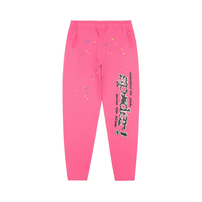 Sp5der foam printed 555 men's spider web hooded sports shirt Young Thub casual pants sports set (52) Hover Image