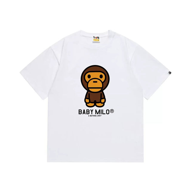 BAPE Style Baby Milo Character Short-Sleeve Tee - White Hover Image