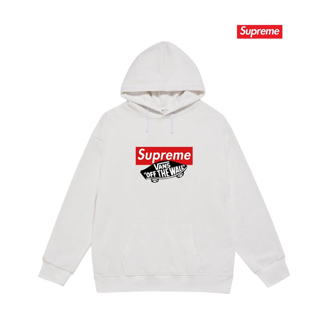 Supreme × Vans “Off The Wall” Hoodie – White Hover Image