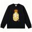 BAPE Style Baby Milo Peeking on Camo Ape Head Long-Sleeve Tee - Black/Yellow