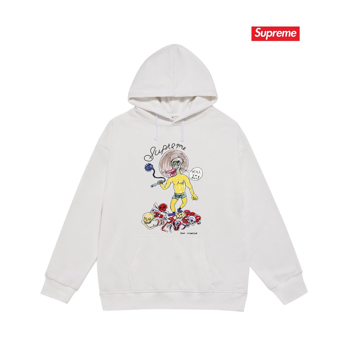 Supreme × Daniel Johnston Hoodie – White