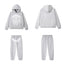 SP5DER Web Graphic Pullover Hoodie and Sweatpants Matching Set - Heather Grey