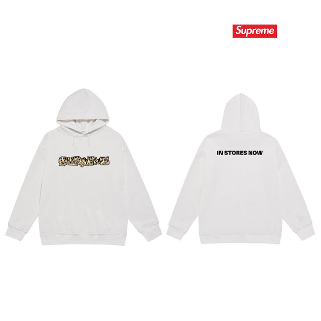 Supreme “In Stores Now” Hoodie – White Hover Image