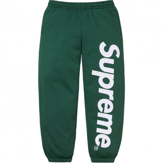 Supreme Spellout Logo Sweatpants – Green Hover Image