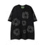 Denim Tears Black Tonal All‑Over Cotton Wreath Print  T‑Shirt