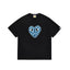 BAPE x PLAY Style Camo Heart Short-Sleeve Tee - Black/Blue