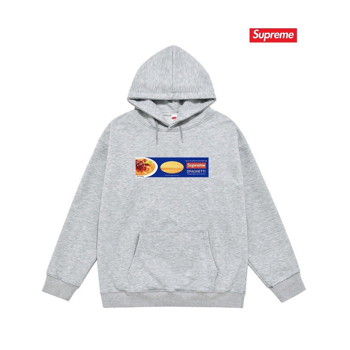 Supreme Spaghetti Hoodie – Grey
