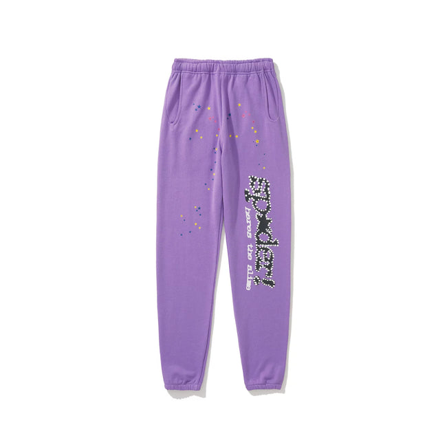 Sp5der foam printed 555 men's spider web hooded sports shirt Young Thub casual pants sports set (8) Hover Image
