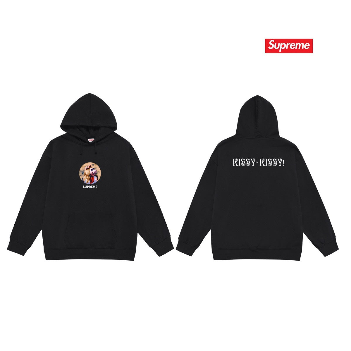 Supreme WTF Hoodie – Black (Monochrome)