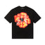 Denim Tears Black Oversized Red-Yellow Fire Flower Graphic Short Sleeve T-Shirt