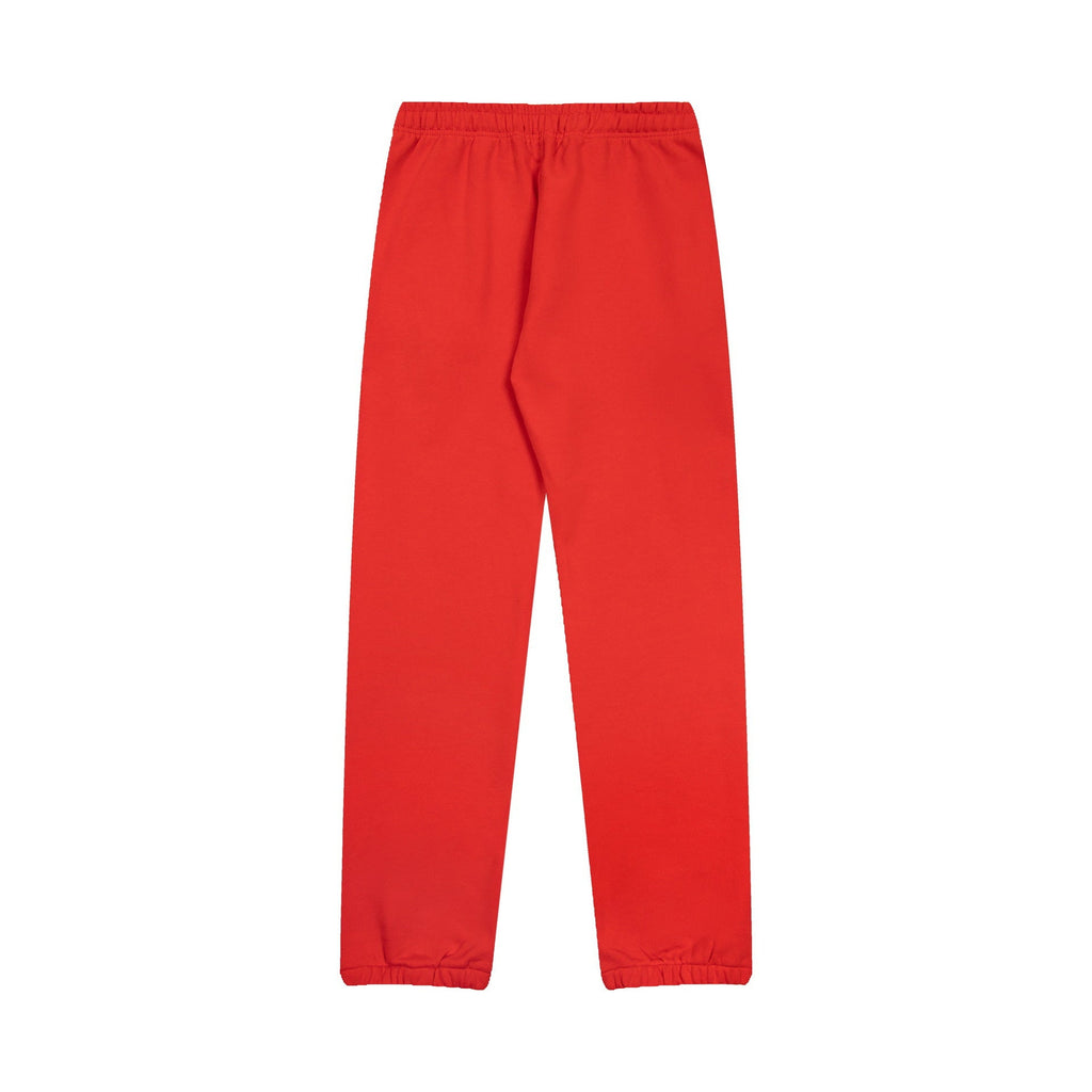 Denim Tears Bright Red Skull Print Cuffed Sweatpants