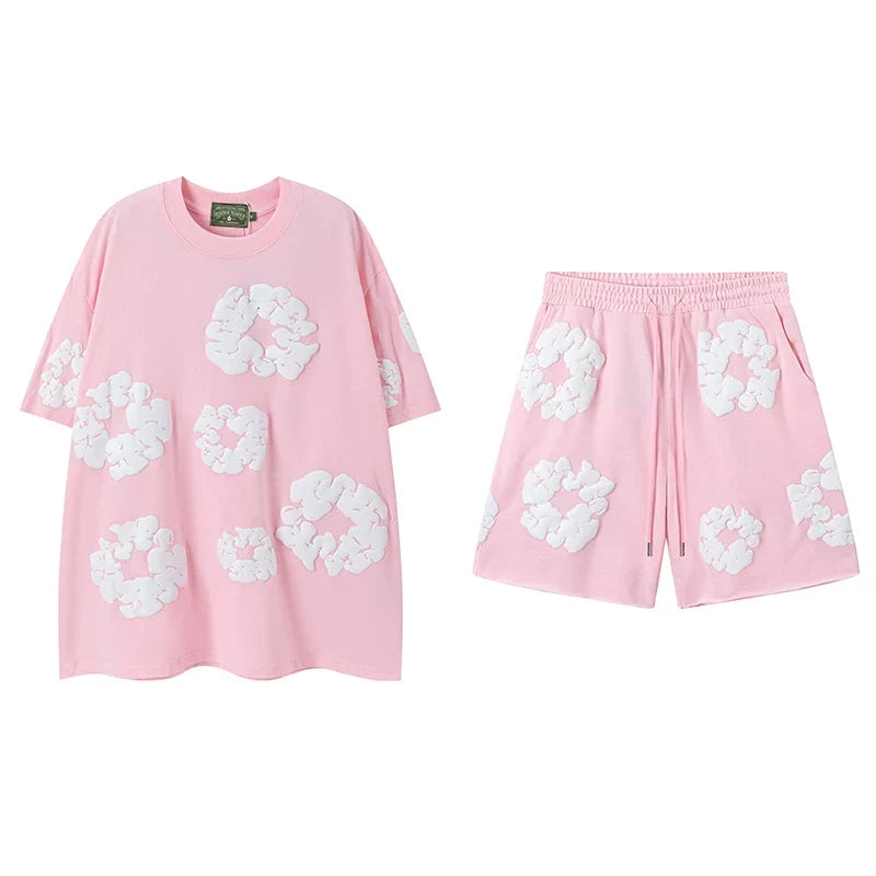 Denim Tears Pink Cotton Wreath Matching Set