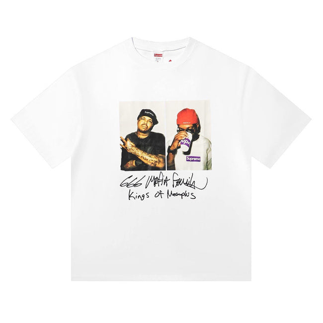 Supreme × Three 6 Mafia “Kings of Memphis” Tee – White Hover Image