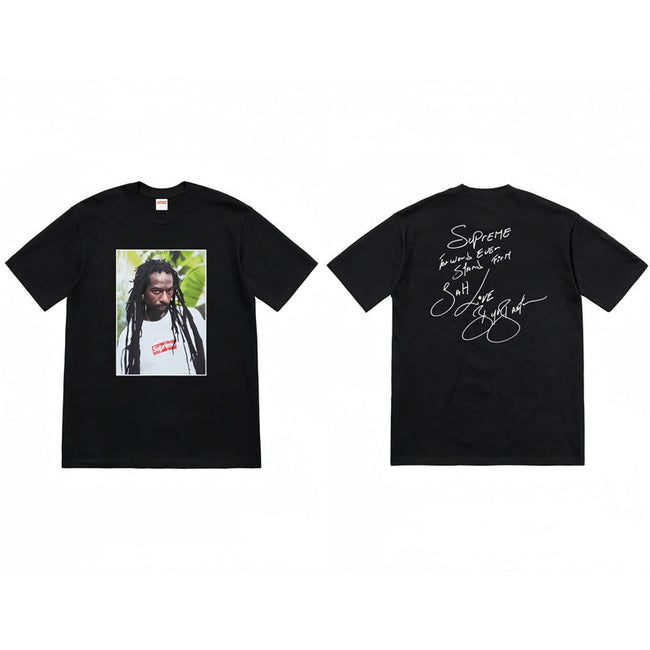 Supreme × Buju Banton Graphic Tee – Black Hover Image