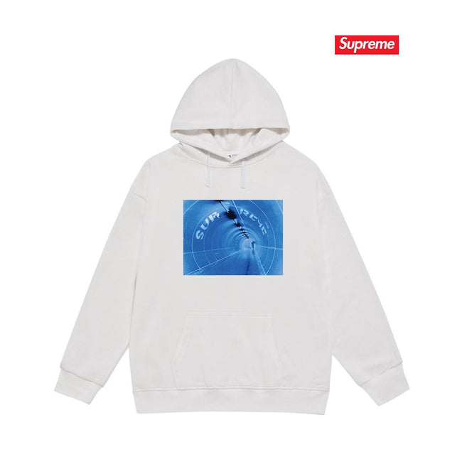 Supreme Tunnel Hoodie – White Hover Image
