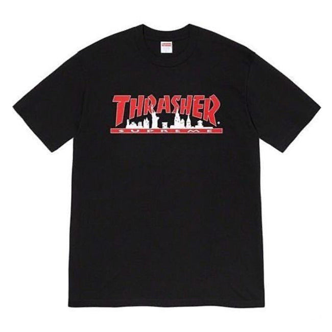 Supreme × Thrasher Skyline Tee – Black Hover Image