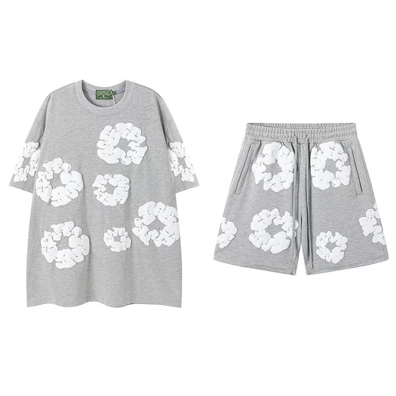 Denim Tears Grey Cotton Wreath Matching Set