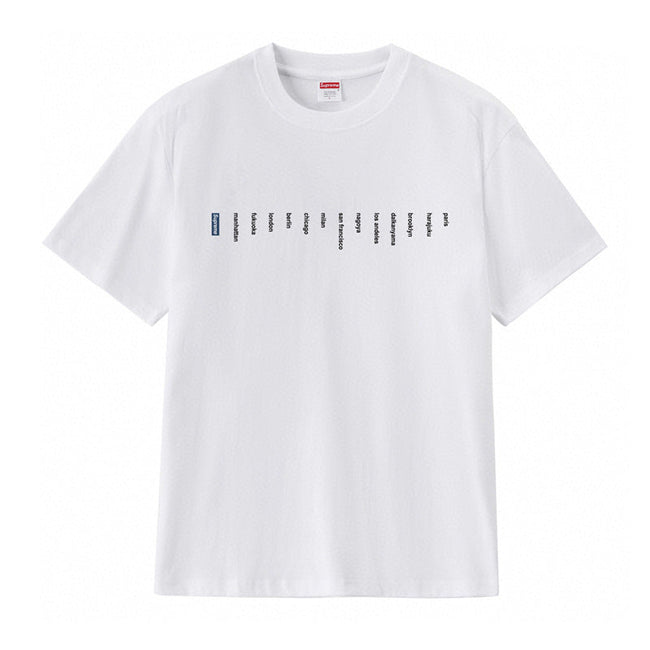 Supreme World Cities Graphic Tee – White Hover Image