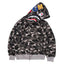 BAPE  Fall Winter Shark Grey Camo WGM Full‑Zip Hoodie