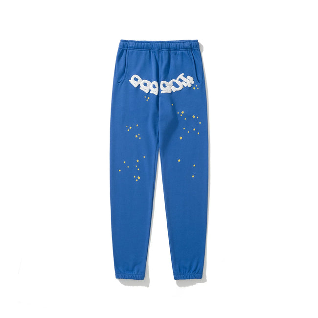 Sp5der foam printed 555 men's spider web hooded sports shirt Young Thub casual pants sports set (44) Hover Image