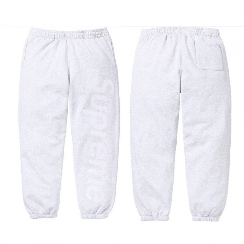 Supreme Tonal Logo Sweatpants – Light Grey