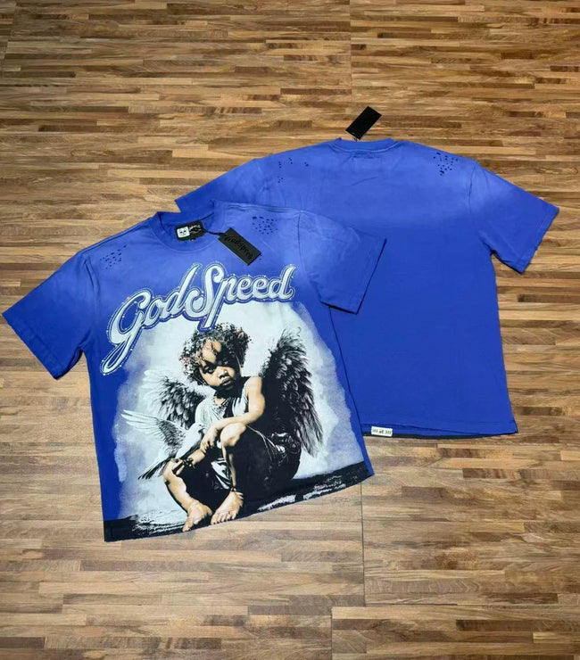 Godspeed Vintage Angel Graphic T-Shirt Hover Image