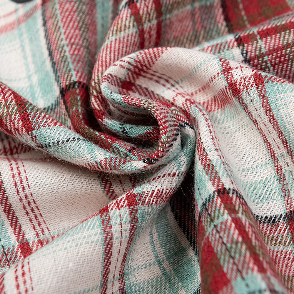 Denim Tears Shirt Plaid Long Sleeve Shirt