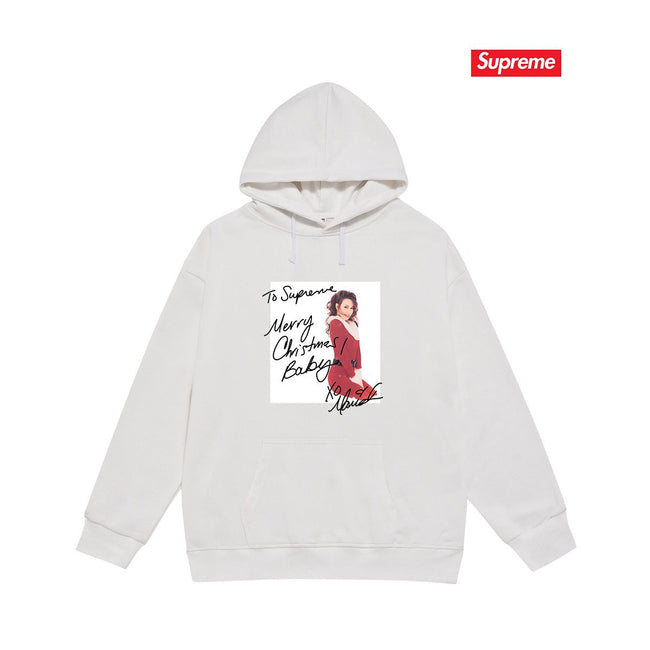 Supreme × Mariah Carey Hoodie – White Hover Image