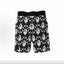 BAPE Style Monogram All-Over Print Ape Head Casual Shorts - Black/White