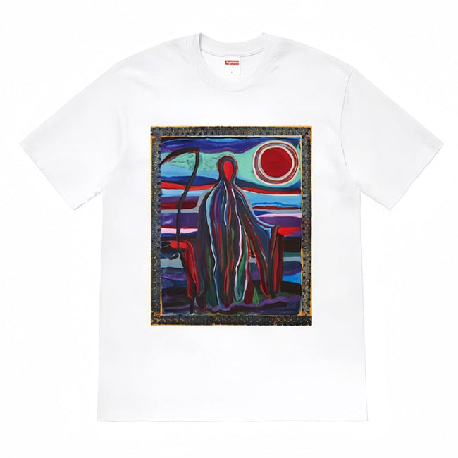 Supreme Abstract Art Graphic T-Shirt – Heavyweight 240g Cotton Streetwear Tee Hover Image