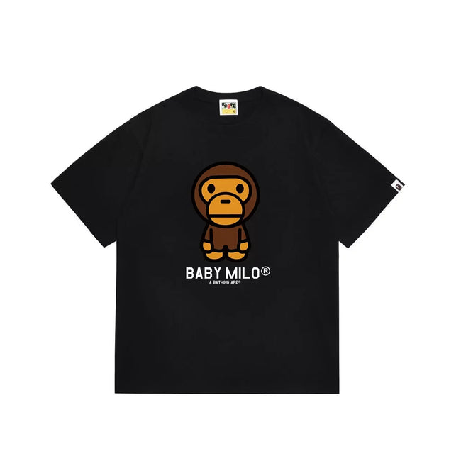 BAPE Style Baby Milo Character Short-Sleeve Tee - Black Hover Image
