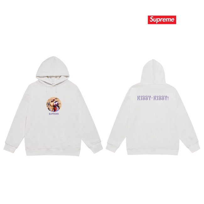 Supreme WTF Hoodie – White (Monochrome) Hover Image