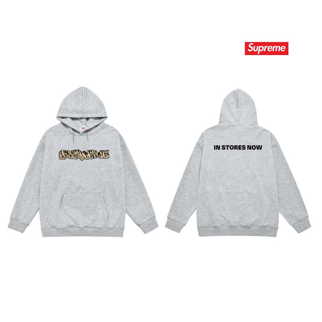 Supreme “In Stores Now” Hoodie – Grey Hover Image
