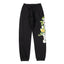 Denim Tears Black Floral Graphic Print Jogger Sweatpants
