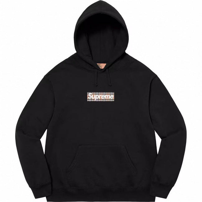 Supreme x Burberry Box Logo Hooded Sweatshirt Hover Image