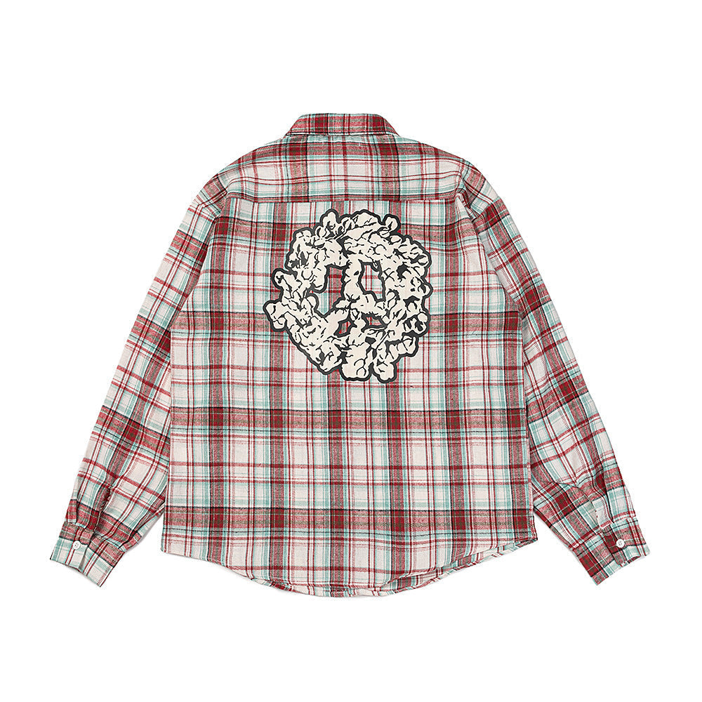 Denim Tears Shirt Plaid Long Sleeve Shirt