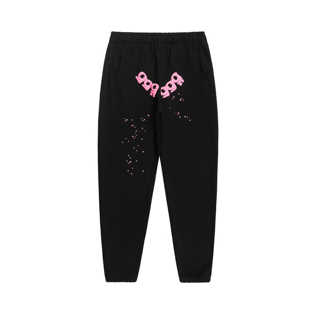 Sp5der foam printed 555 men's spider web hooded sports shirt Young Thub casual pants sports set (58) Hover Image