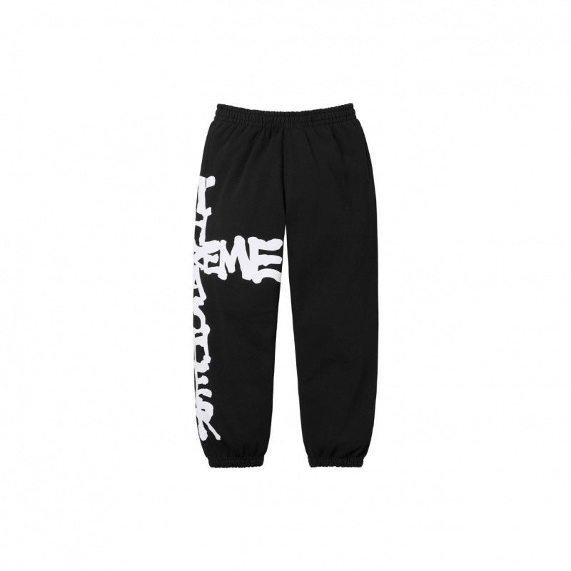 Supreme Graffiti Logo Sweatpants – Black