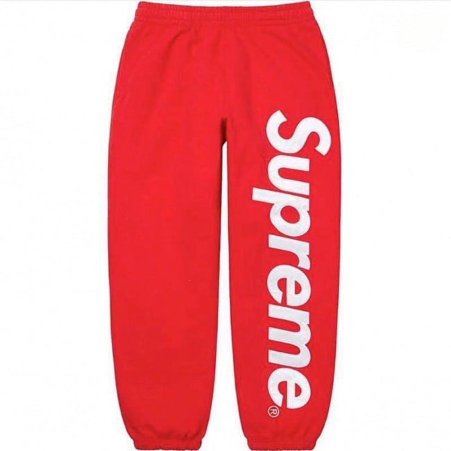 Supreme Spellout Logo Sweatpants – Red Hover Image