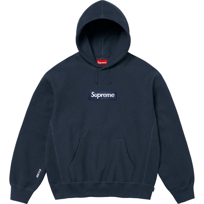 Supreme BOX Logo Hoodie – Navy Hover Image