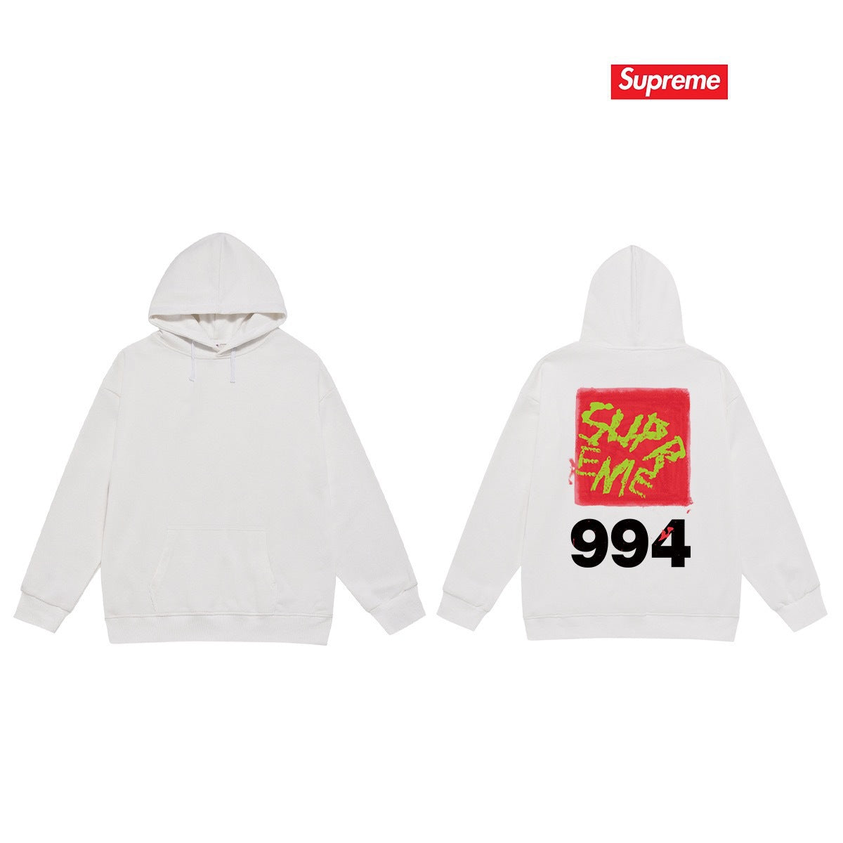 Supreme 994 Hoodie – White