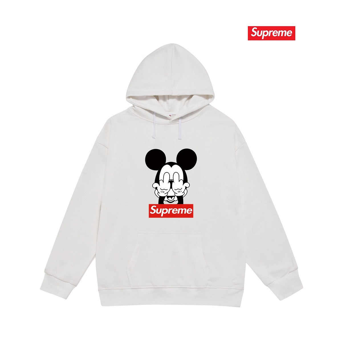 Supreme Mickey Hoodie – White